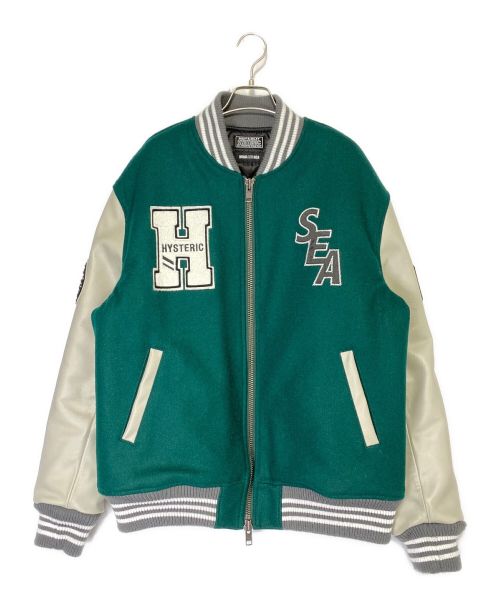 Hysteric Glamour（ヒステリックグラマー）Hysteric Glamour (ヒステリックグラマー) STADIUM JUMPER  グリーン サイズ:XLの古着・服飾アイテム