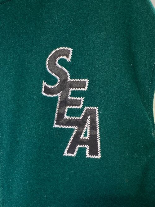 Hysteric Glamour（ヒステリックグラマー）Hysteric Glamour (ヒステリックグラマー) STADIUM JUMPER  グリーン サイズ:XLの古着・服飾アイテム