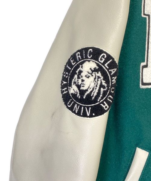 Hysteric Glamour（ヒステリックグラマー）Hysteric Glamour (ヒステリックグラマー) STADIUM JUMPER  グリーン サイズ:XLの古着・服飾アイテム