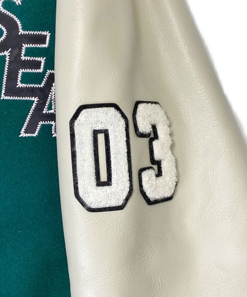 Hysteric Glamour（ヒステリックグラマー）Hysteric Glamour (ヒステリックグラマー) STADIUM JUMPER  グリーン サイズ:XLの古着・服飾アイテム