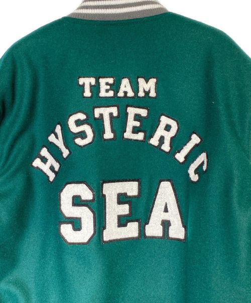 Hysteric Glamour（ヒステリックグラマー）Hysteric Glamour (ヒステリックグラマー) STADIUM JUMPER  グリーン サイズ:XLの古着・服飾アイテム