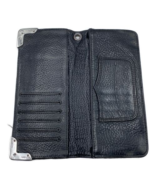 CHROME HEARTS（クロムハーツ）CHROME HEARTS (クロムハーツ)  ALLIGATOR LONG SINGLE FOLD WALLET ブラック サイズ:FREEの古着・服飾アイテム