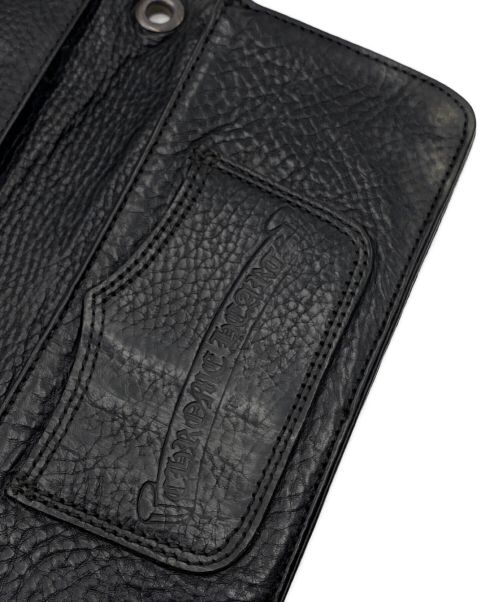 CHROME HEARTS（クロムハーツ）CHROME HEARTS (クロムハーツ)  ALLIGATOR LONG SINGLE FOLD WALLET ブラック サイズ:FREEの古着・服飾アイテム
