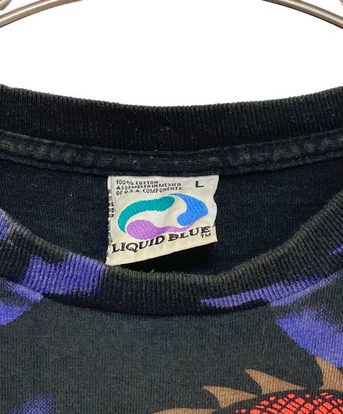 LIQUID BLUE（リキッドブルー）LIQUID BLUE (リキッドブルー) ドラゴンTシャツ ブラック サイズ:Lの古着・服飾アイテム