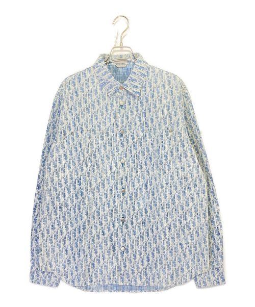 Dior（ディオール）Dior (ディオール) オブリーク コットン デニム オーバーシャツ スカイブルー サイズ:SIZE 39の古着・服飾アイテム
