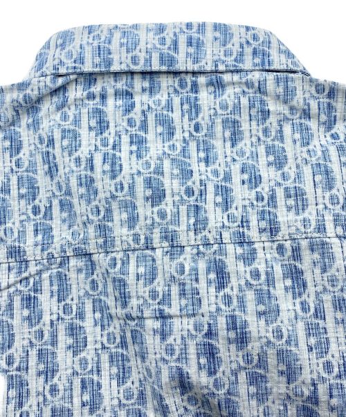 Dior（ディオール）Dior (ディオール) オブリーク コットン デニム オーバーシャツ スカイブルー サイズ:SIZE 39の古着・服飾アイテム