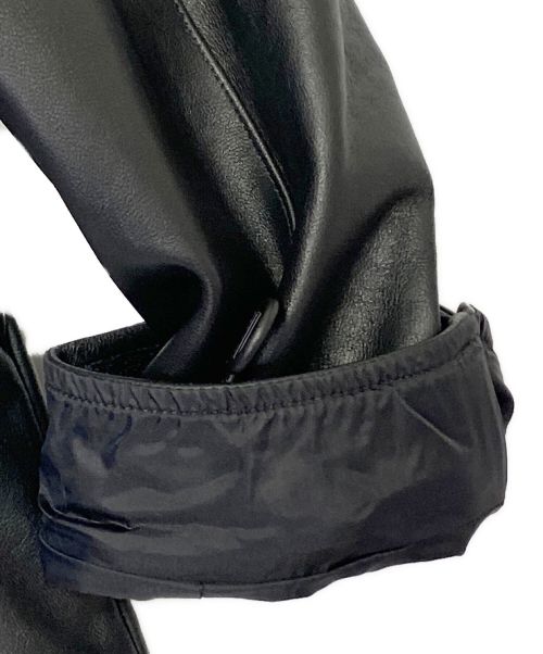 SUPREME（シュプリーム）SUPREME (シュプリーム) Leather Mountain Parka ブラック サイズ:Mの古着・服飾アイテム