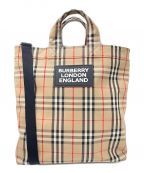 BURBERRYバーバリー）の古着「ノバチェックトートバッグ」｜ベージュ