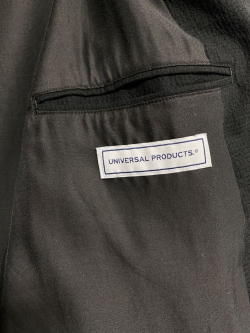 UNIVERSAL PRODUCTS.（ユニバーサルプロダクツ）UNIVERSAL PRODUCTS. (ユニバーサルプロダクツ) CREPE UNCONSTRUCTED 2B SET UP ブラック サイズ:3の古着・服飾アイテム