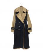 sacaiサカイ）の古着「21AW Wool Melton Coat」｜ネイビー×ベージュ