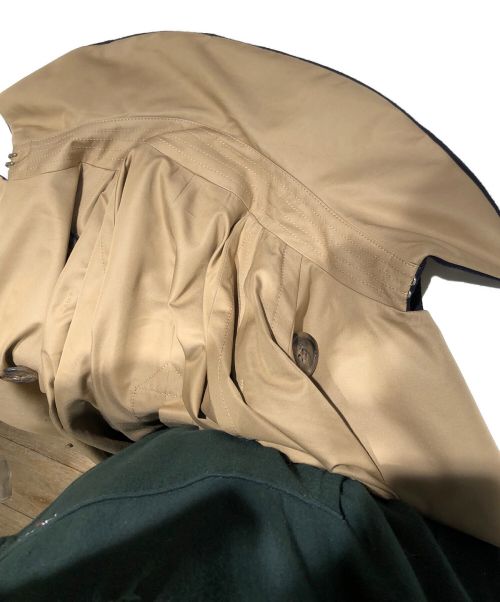sacai（サカイ）sacai (サカイ) 21AW Wool Melton Coat ネイビー×ベージュ サイズ:2の古着・服飾アイテム