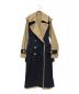 sacai（サカイ）の古着「21AW Wool Melton Coat」｜ネイビー×ベージュ