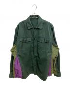 sacaiサカイ）の古着「21AW Grosgrain Shirt」｜ブラウン