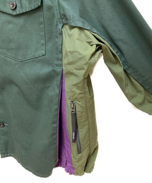 sacai（サカイ）sacai (サカイ) 21AW Grosgrain Shirt ブラウン サイズ:3の古着・服飾アイテム
