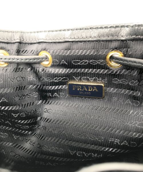 PRADA（プラダ）PRADA (プラダ) Logo Jacquard ショルダーバッグ ブラック サイズ:-の古着・服飾アイテム