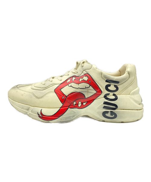 GUCCI（グッチ）GUCCI (グッチ) RHYTON ベージュ サイズ:9の古着・服飾アイテム