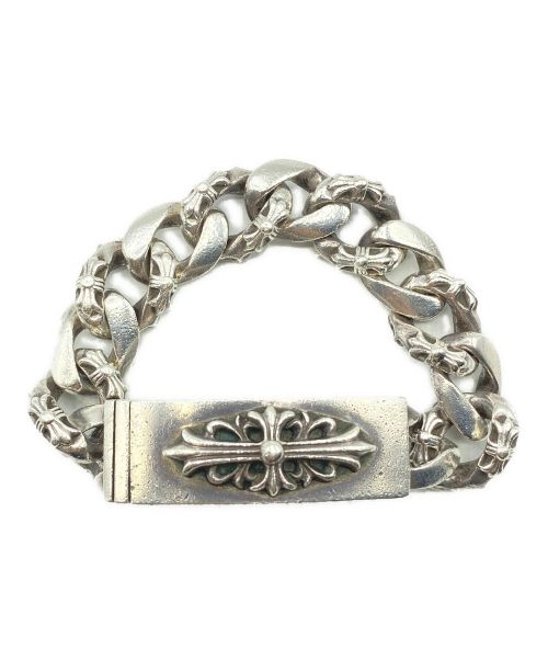 CHROME HEARTS（クロムハーツ）CHROME HEARTS (クロムハーツ) ファンシーリンク フローラルクロス ID ブレスレット サイズ:-の古着・服飾アイテム