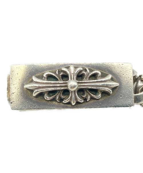 CHROME HEARTS（クロムハーツ）CHROME HEARTS (クロムハーツ) ファンシーリンク フローラルクロス ID ブレスレット サイズ:-の古着・服飾アイテム