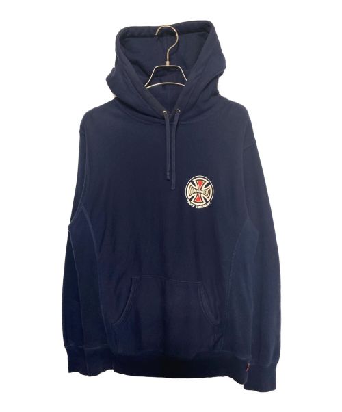 SUPREME（シュプリーム）SUPREME (シュプリーム) INDEPENDENT (インディペンデント) Independent Pullover ネイビー サイズ:Mの古着・服飾アイテム