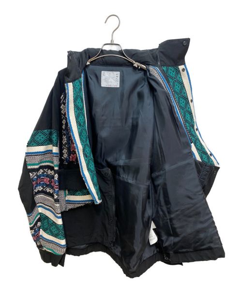 sacai（サカイ）sacai (サカイ) Rug Jacquard Blouson ブラック サイズ:３の古着・服飾アイテム