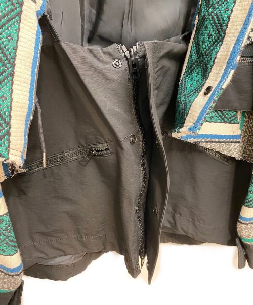 sacai（サカイ）sacai (サカイ) Rug Jacquard Blouson ブラック サイズ:３の古着・服飾アイテム