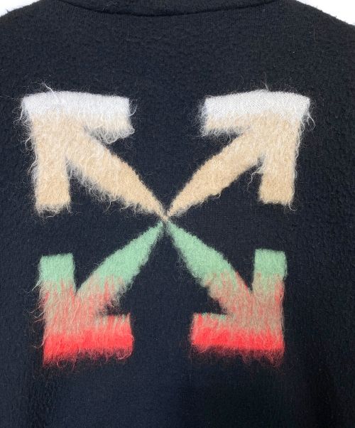 OFFWHITE（オフホワイト）OFFWHITE (オフホワイト)  Brushed Arrows Full-zip Hooded Sweater ブラック サイズ:XXLの古着・服飾アイテム