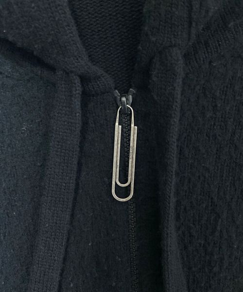 OFFWHITE（オフホワイト）OFFWHITE (オフホワイト)  Brushed Arrows Full-zip Hooded Sweater ブラック サイズ:XXLの古着・服飾アイテム
