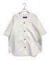 LOUIS VUITTON（ルイ ヴィトン）の古着「EMBOSMONOGRAM DENIM BASEBALL SHIRT」｜ホワイト