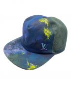 LOUIS VUITTONルイ ヴィトン）の古着「Monogram Tie and Dye Cap」｜ネイビー×カーキ