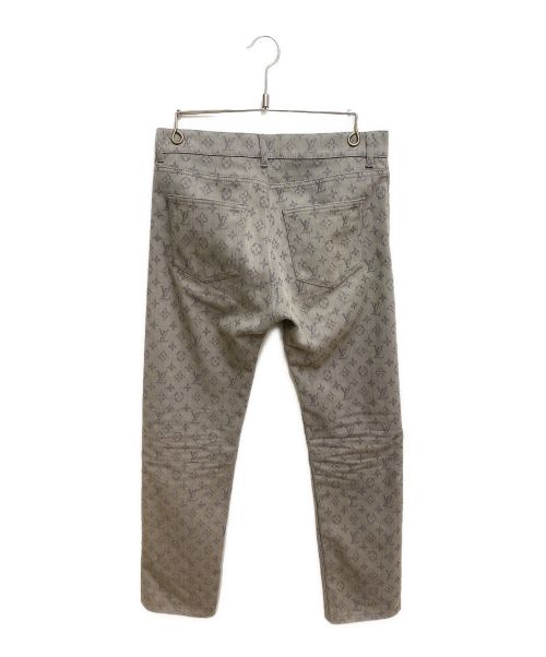 LOUIS VUITTON（ルイ ヴィトン）LOUIS VUITTON (ルイ ヴィトン) モノグラムスリムジーンズ グレー サイズ:28の古着・服飾アイテム