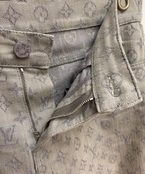 LOUIS VUITTON（ルイ ヴィトン）LOUIS VUITTON (ルイ ヴィトン) モノグラムスリムジーンズ グレー サイズ:28の古着・服飾アイテム