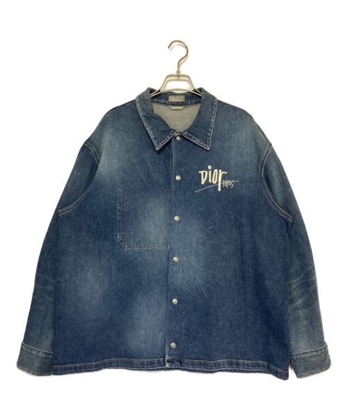 Dior（ディオール）Dior (ディオール) Cotton Denim Overshirt インディゴ サイズ:SIZE 54の古着・服飾アイテム