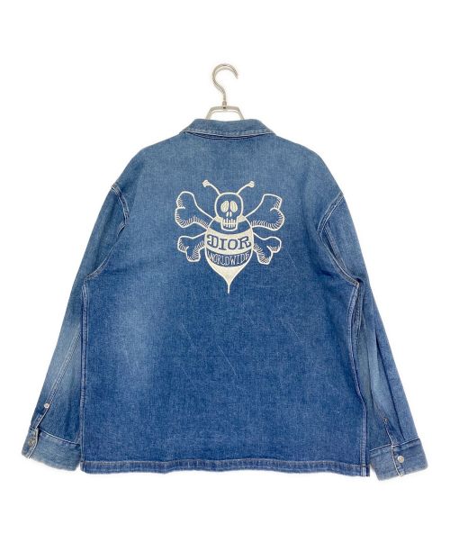 Dior（ディオール）Dior (ディオール) Cotton Denim Overshirt インディゴ サイズ:SIZE 54の古着・服飾アイテム