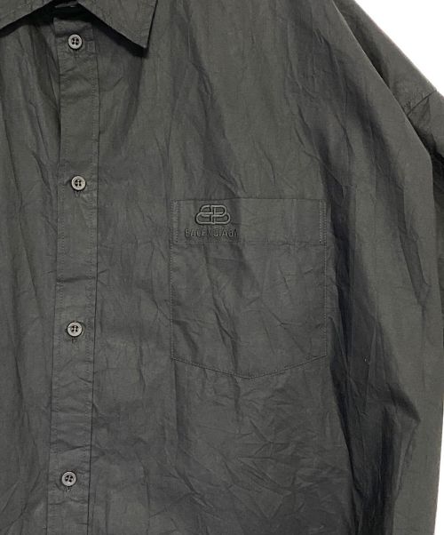 BALENCIAGA（バレンシアガ）BALENCIAGA (バレンシアガ) S/S Cocoon Shirt ブラック サイズ:38の古着・服飾アイテム