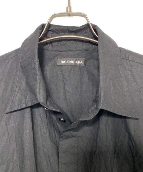 BALENCIAGA（バレンシアガ）BALENCIAGA (バレンシアガ) S/S Cocoon Shirt ブラック サイズ:38の古着・服飾アイテム