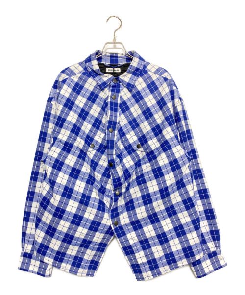 BALENCIAGA（バレンシアガ）BALENCIAGA (バレンシアガ) チェックシャツ ホワイト×ブルー サイズ:SIZE 36の古着・服飾アイテム