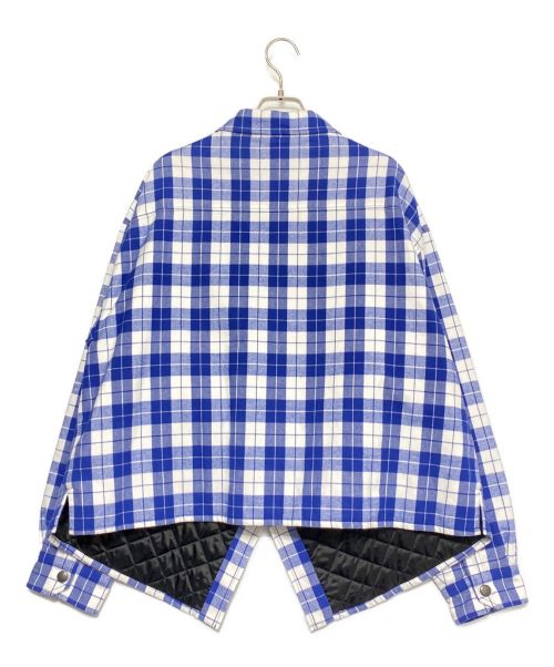 BALENCIAGA（バレンシアガ）BALENCIAGA (バレンシアガ) チェックシャツ ホワイト×ブルー サイズ:SIZE 36の古着・服飾アイテム