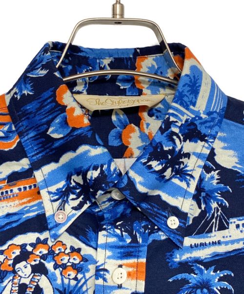 The Stylist Japan（ザスタイリストジャパン）The Stylist Japan (ザスタイリストジャパン) S/S HAWAIIAN PATTERN OX B.D SHIRT ネイビー サイズ:Sの古着・服飾アイテム