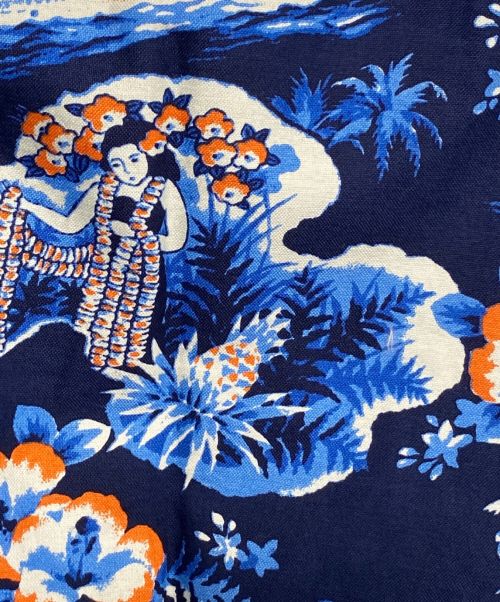 The Stylist Japan（ザスタイリストジャパン）The Stylist Japan (ザスタイリストジャパン) S/S HAWAIIAN PATTERN OX B.D SHIRT ネイビー サイズ:Sの古着・服飾アイテム