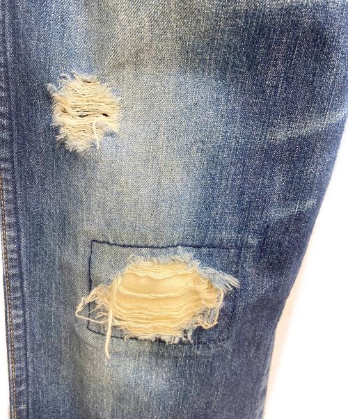 NUMBER (N)INE（ナンバーナイン）NUMBER (N)INE (ナンバーナイン) 02SS パッチデニムパンツ インディゴ サイズ:4の古着・服飾アイテム