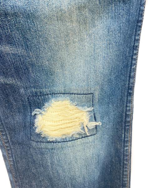 NUMBER (N)INE（ナンバーナイン）NUMBER (N)INE (ナンバーナイン) 02SS パッチデニムパンツ インディゴ サイズ:4の古着・服飾アイテム