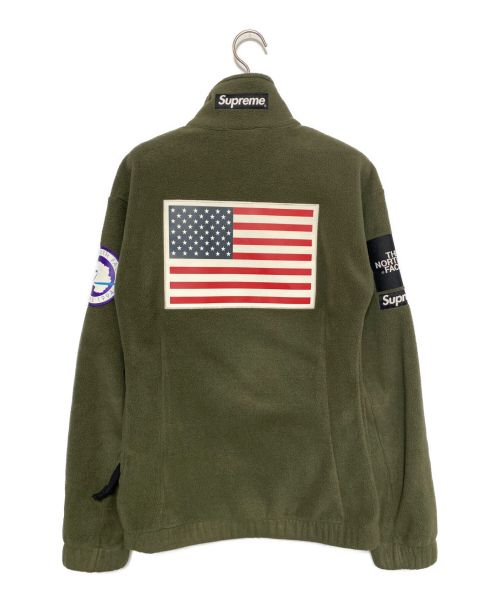 SUPREME（シュプリーム）SUPREME (シュプリーム) THE NORTH FACE (ザ ノース フェイス) Trans Antarctica Expedition Fleece Jacket オリーブ サイズ:Mの古着・服飾アイテム