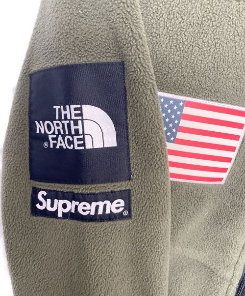 SUPREME（シュプリーム）SUPREME (シュプリーム) THE NORTH FACE (ザ ノース フェイス) Trans Antarctica Expedition Fleece Jacket オリーブ サイズ:Mの古着・服飾アイテム