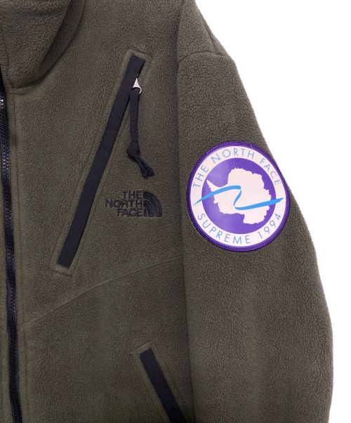 SUPREME（シュプリーム）SUPREME (シュプリーム) THE NORTH FACE (ザ ノース フェイス) Trans Antarctica Expedition Fleece Jacket オリーブ サイズ:Mの古着・服飾アイテム