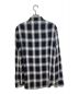 CELINE (セリーヌ) レーヨンチェックシャツ ブラック×ホワイト サイズ:M：42800円
