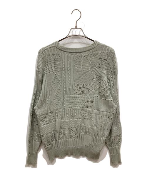 ANREALAGE（アンリアレイジ）ANREALAGE (アンリアレイジ) マルチパターンニット グレー サイズ:46の古着・服飾アイテム
