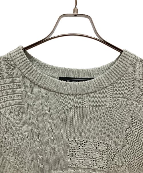 ANREALAGE（アンリアレイジ）ANREALAGE (アンリアレイジ) マルチパターンニット グレー サイズ:46の古着・服飾アイテム