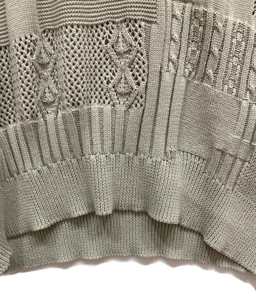ANREALAGE（アンリアレイジ）ANREALAGE (アンリアレイジ) マルチパターンニット グレー サイズ:46の古着・服飾アイテム