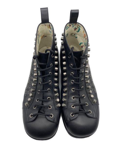 GUCCI（グッチ）GUCCI (グッチ) スタッズモンキーブーツ ブラック サイズ:8 1/2の古着・服飾アイテム