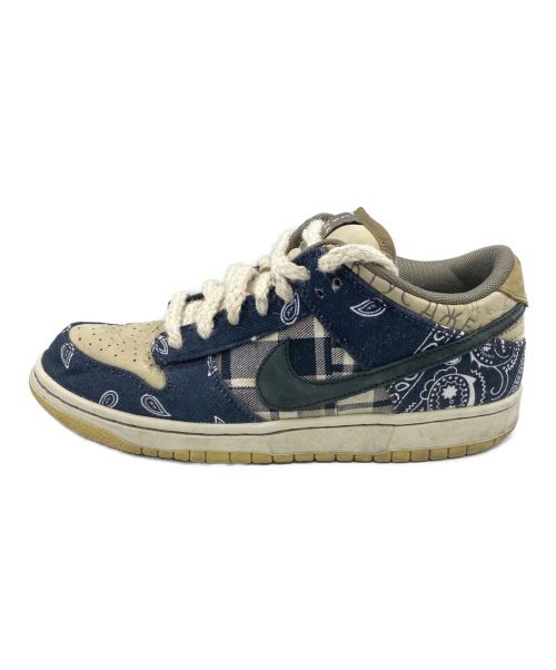 NIKE（ナイキ）NIKE (ナイキ) Travis Scott (トラビス・スコット) SB DUNK LOW PRM QS ベージュ サイズ:26cm (US 8)の古着・服飾アイテム
